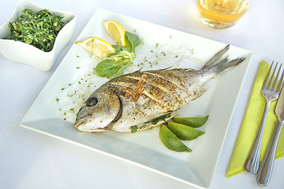 ryba, dorada, fotografia żywności